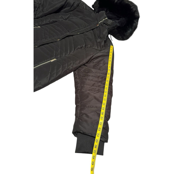 Catherines Womens 2X Winter Coat Removable Hood Black Long Parka Pockets NWOT - Picture 17 of 17